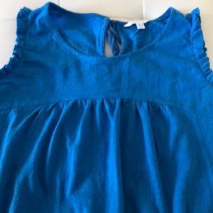 Baby blue babydoll Sleeveless top￼